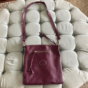 Roots Stella Flat Tribe Leather Crossbody Bag